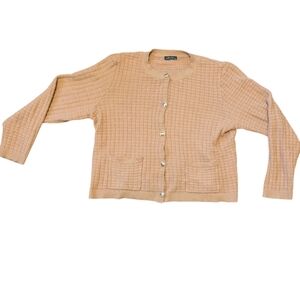 Ofeefan‎ Tan Cardigan Women's XL